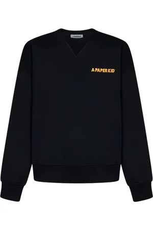 A PAPER KID Sweathshirts & Hoodies, Herre, Sort, S, Uld, 110 Nero/Sort Sweatshirt