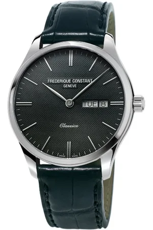 Frederique Constant Tilbehør, Herre, Sort, ONE SIZE, FC -225Gt5B6 - Klassisk Quartz Leather+NATO -rem