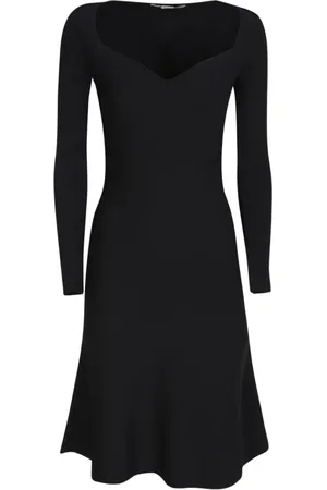 Stella McCartney Kjole, Dame, Sort, S, Polyester, Romantisk Sort Midi Kjole