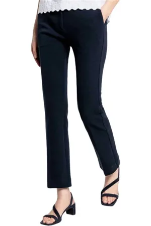 GANT Bukser, Dame, Blå, L, Satin, Satin Chino Bukser
