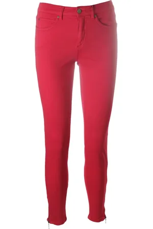 C.ro Bukser, Dame, Rød, M, Bomuld, Magic Fit Zip Bukser 5226/525/213