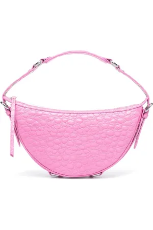 By Far Taske, Dame, Lyserød, ONE SIZE, Uld, Fuchsia Læder Skuldertaske