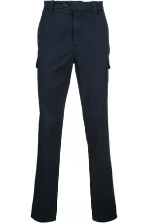 Brunello Cucinelli Bukser, Herre, Blå, XL, Bomuld, Navy Slim Cargo Bukser