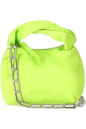 STINE GOYA Taske, Dame, Grøn, ONE SIZE, Satin, Ziggy Satin Lime Micro Taske