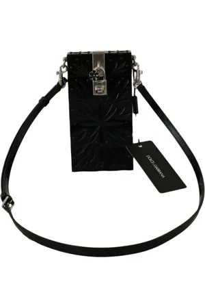 Dolce & Gabbana Taske, Dame, Sort, ONE SIZE, Uld, Sort Crystal Plexigl Cross Cigarette Case Holder