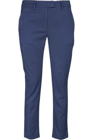 Dondup Bukser, Dame, Blå, W27, Uld, Chino Bukser