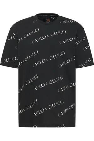 Carlo Colucci Top, Herre, Sort, M, Bomuld, D`Aurelio Oversize T-Shirt