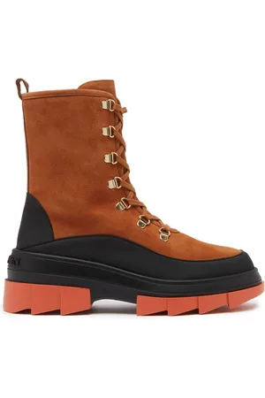 Stuart Weitzman Sko, Dame, Brun, 36 EU, Suede, Urban Cool OHO Bootie