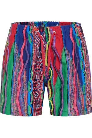 Carlo Colucci Badetøj, Herre, Flerfarvet, XL, Polyester, Badetøj med strikkemønster