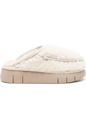 Mou Sko, Dame, Hvid, 39 EU, Hvide Shearling Mules