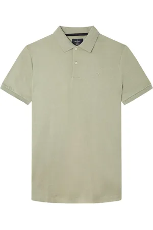 Hackett Top, Herre, Grøn, 3XL, Bomuld, Minimalistisk Pima Bomuld Polo