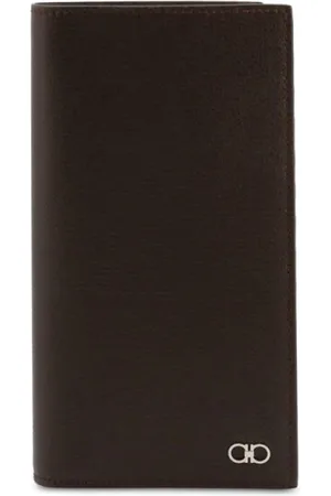 Salvatore Ferragamo Tilbehør, Herre, Brun, ONE SIZE, Læder, Læder Kreditkortholder