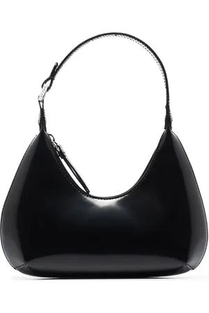 By Far Taske, Dame, Sort, ONE SIZE, Uld, Sort Semi Patent Læder Skuldertaske