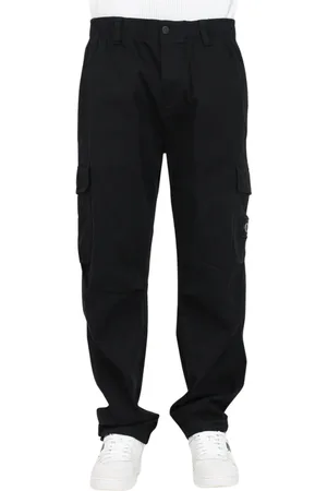 Calvin Klein Bukser, Herre, Sort, XL, Bomuld, Sorte Cargo Bukser med Genbrugsfibre