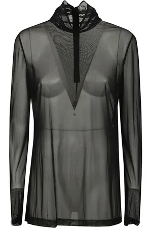 Dolce & Gabbana Top, Dame, Sort, XS, Uld, Stilfulde langærmede toppe