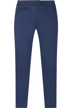 Dondup Bukser, Dame, Blå, W32, Slim-Fit Cropped Bukser