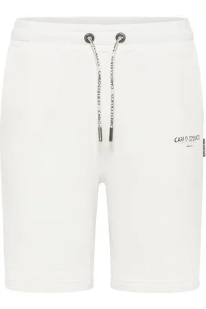 Carlo Colucci Shorts, Herre, Hvid, 2XL, Tyl, Afslappet Atmosfære Basic Line Shorts