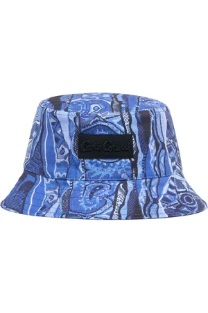 Carlo Colucci Tilbehør, unisex, Blå, L, Tyl, Vendbar fiskehat