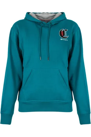 Champion Sweathshirts & Hoodies, Herre, Blå, 2XL, Bomuld, Hættetrøje