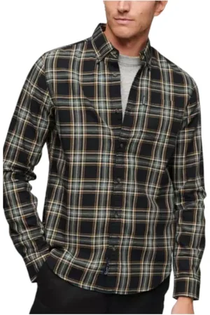 Superdry Skjorte, Herre, Grøn, S, Bomuld, Vintage Check Skjorte