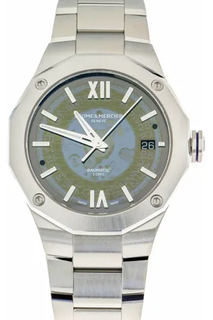 Baume et Mercier Tilbehør, Dame, Blå, ONE SIZE, Riviera Automatisk Blå Skive Stål Ur