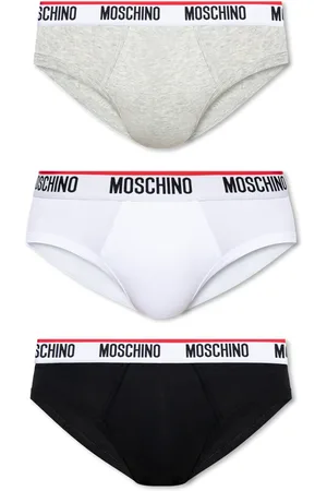 Moschino Undertøj, Herre, Flerfarvet, S, Bomuld, Mærkede underbukser 3-pakke