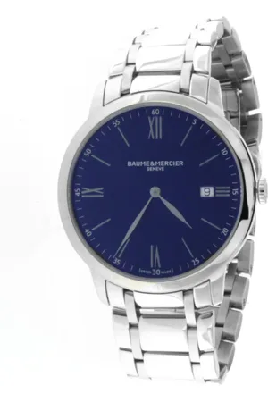 Baume et Mercier Tilbehør, Dame, Blå, ONE SIZE, Uld, Classima 10382 Kvartsblå urskiveur