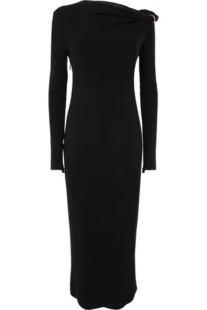 VERSACE Kjole, Dame, Sort, XS, Uld, Maxi daglig kjole