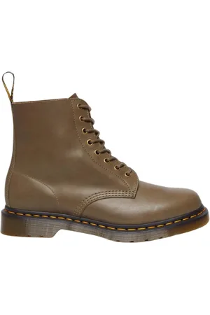 Dr. Martens Sko, Herre, Grøn, 42 EU, Læder, Carrara Læder Ankelstøvler