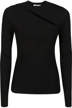 Victoria Beckham Top, Dame, Sort, M, Kantet Sort Cut Out Top