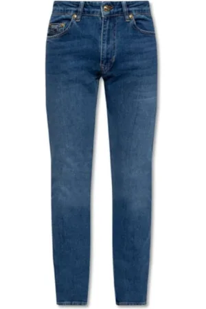 VERSACE Jeans, Herre, Blå, W30, Bomuld, Slim-Fit Blå Herre Jeans - Størrelse 42