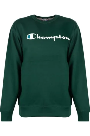 Champion Sweathshirts & Hoodies, Herre, Grøn, XL, Bomuld, Klassisk Rund Hals Sweater