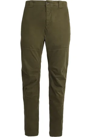C.P. Company Bukser, Herre, Grøn, 2XL, Bomuld, Stretch Sateen Straight Leg Bukser