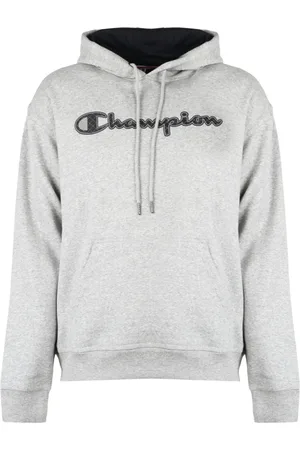 Champion Sweathshirts & Hoodies, Herre, Grå, XL, Bomuld, Hættetrøje
