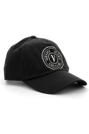 VERSACE Tilbehør, Herre, Sort, ONE SIZE, Uld, Stilfuld Herre Kasket