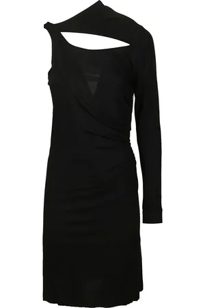 Victoria Beckham Kjole, Dame, Sort, S, Asymmetrisk Slash Mini Kjole