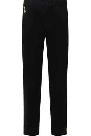 VERSACE Bukser, Herre, Sort, XL, Bomuld, Bomuldsgabardinebukser