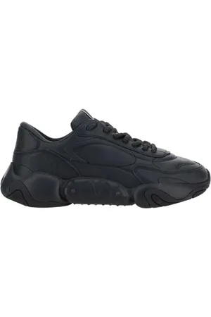 VALENTINO Sko, Herre, Sort, 40 EU, Læder, Sort Læder Lav-top Sneakers