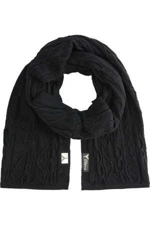 Carlo Colucci Tilbehør, Herre, Sort, ONE SIZE, Uld, Edizione Strickschal Corazza - Unik og Utrolig Vinter Tørklæde