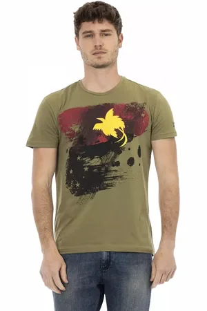 Trussardi Top, Herre, Grøn, L, Bomuld, Action Grøn Bomuld T-Shirt