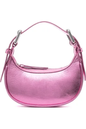 By Far Taske, Dame, Lyserød, ONE SIZE, Uld, Soho Mini Metallic Lambskin Skuldertaske