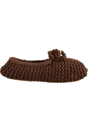Dolce & Gabbana Sko, Dame, Brun, 40 EU, Uld, Luksuriøse Uld Strik Ballerina Flats