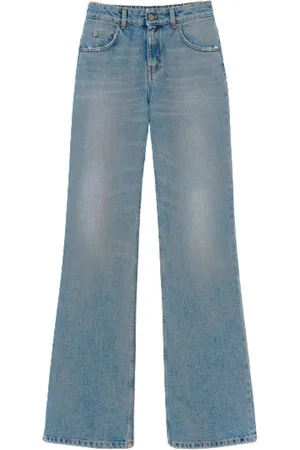 Twin-Set Jeans, Dame, Blå, W27, Denim, Flare Jeans i Denim
