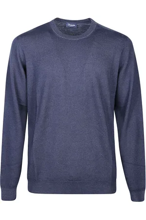 DRUMOHR Strik, Herre, Blå, 3XL, Blå Shaved Sweater