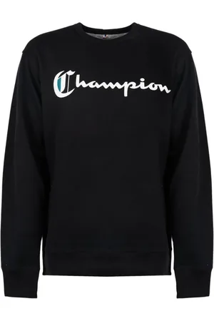 Champion Sweathshirts & Hoodies, Herre, Sort, 2XL, Bomuld, Klassisk Rund Hals Sweater