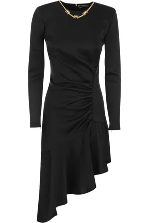 Elisabetta Franchi Kjole, Dame, Sort, S, Uld, Stilfuld Kjole