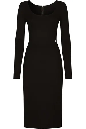 Dolce & Gabbana Kjole, Dame, Sort, S, Uld, Sommerkjoler i stilfuldt design