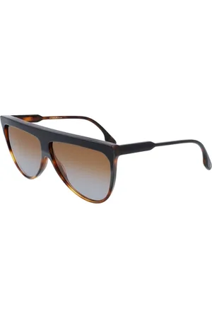 Victoria Beckham Tilbehør, Dame, Brun, 65 MM, Uld, Stilfulde solbriller til kvinder - Model Vb619S