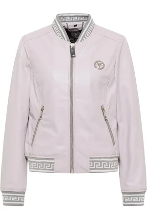 Carlo Colucci Sweathshirts & Hoodies, Dame, Lilla, M, Læder, Colton Læderblouson