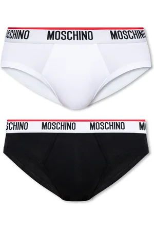 Moschino Undertøj, Herre, Sort, 2XL, Bomuld, Mærkede underbukser 2-pakke